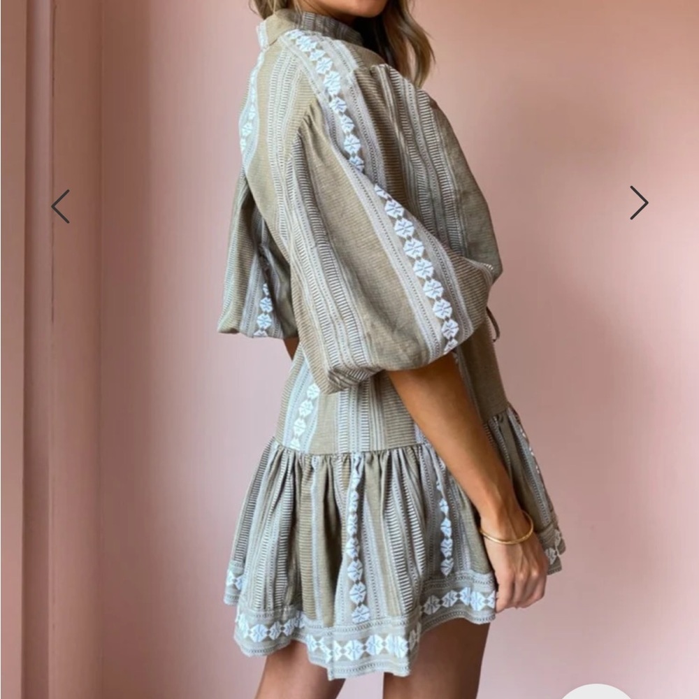 Shona Joy's Lizete Balloon Sleeve Mini Dress Size 6 - Picture 3 of 12